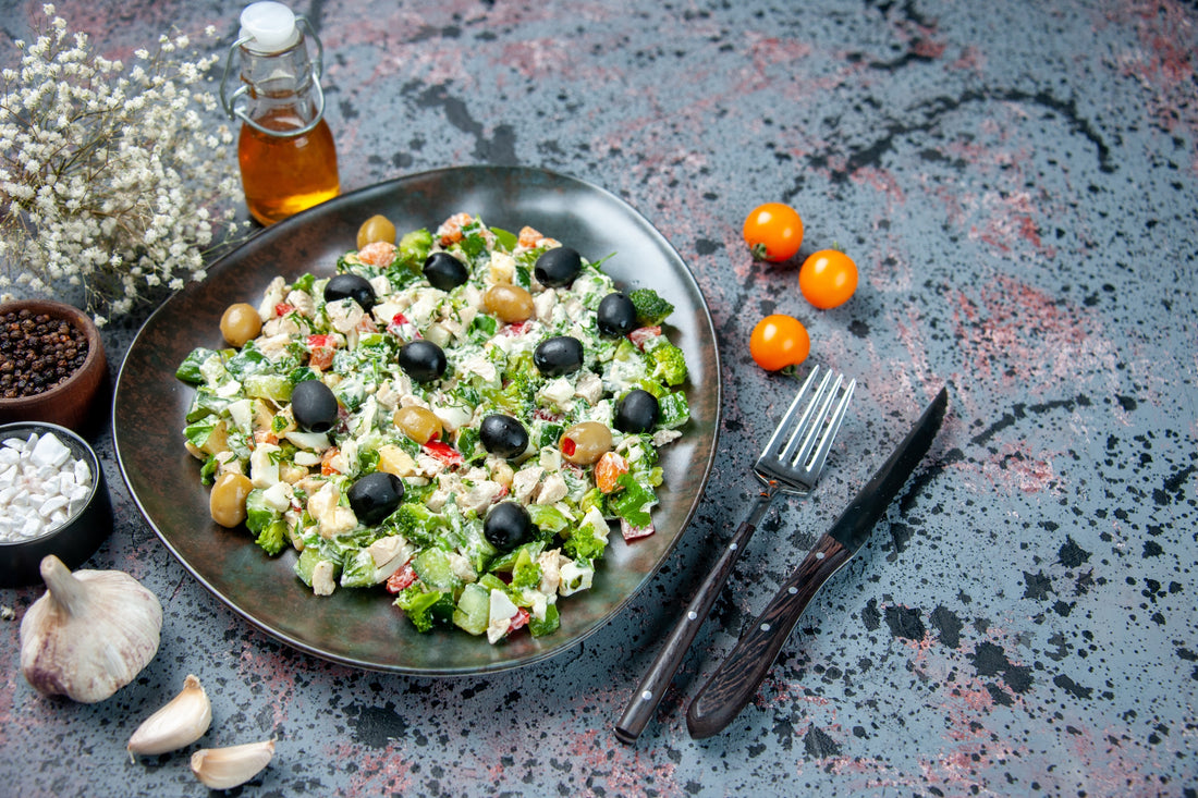 Kale and Roasted Lentil Salad with Lemon Tahini Dressing