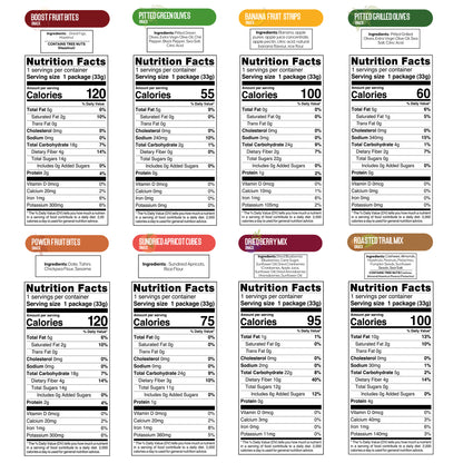 Nutruit Gourmet Mega Snack Box - 32 Individually Packed Vegan Snacks, Mystery Flavor, Gluten-Free, No Sugar Added, Non-GMO, High Fiber, Plant-Based Protein, Low Calorie, 15+ Delicious Flavors, Perfect Snack Gift Box for Health-Conscious Individuals 1.2oz